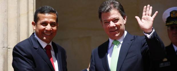 Santos y Humala revisan agenda bilateral | Colprensa | Los mandatarios estuvieron acompañados por delegaciones de ambos gobiernos.