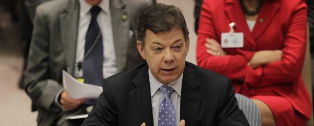 La mediación en los conflictos es necesaria: Presidente Santos | AP | El presidente Santos destacó como ejemplo la mediación para que Honduras regresara a la OEA.