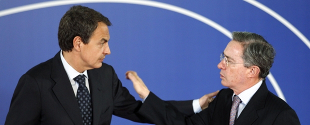 El presidente español, José María Zapatero, destacó el logro de acuerdos comerciales con Colombia y Ecuador. El mandatario habló con su homólogo colombiano, Álvaro Uribe Vélez. | Reuters | El presidente español, José María Zapatero, destacó el logro de acuerdos comerciales con Colombia y Ecuador. El mandatario habló con su homólogo colombiano, Álvaro Uribe Vélez.