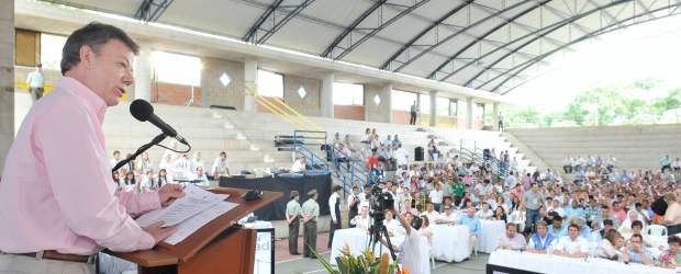 Santos hablará con las Cortes | Cortesía | El Gobierno Nacional realizó ayer en Sincelejo (Sucre) el Acuerdo para la Prosperidad número 35. Manifestó la necesidad de un diálogo constructivo con las Cortes para que exista una visión común en el tema de la seguridad y la paz.