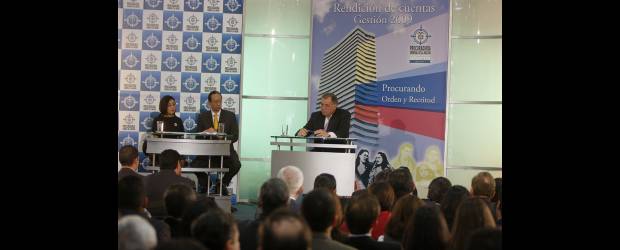 Procurador Ordóñez rindió cuentas |