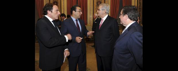 Hacia un acuerdo con Portugal | Cortesía | Paulo Portas, Ministro de Relaciones Exteriores de Portugal; Sergio Díaz-Granados, Ministro de Comercio, Industria y Turismo; y dos empresarios portugueses interesados en invertir en Colombia.