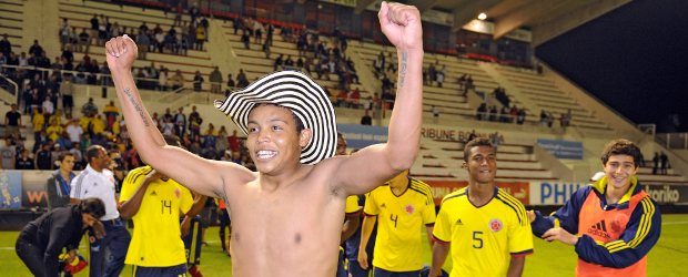 Gol de Muriel, el mejor hasta este martes | Archivo-AFP | Muriel, una de las figuras de Colombia en el título en el torneo Esperanzas de Toulon, anotó uno de los mejores goles del Mundial sub-20.