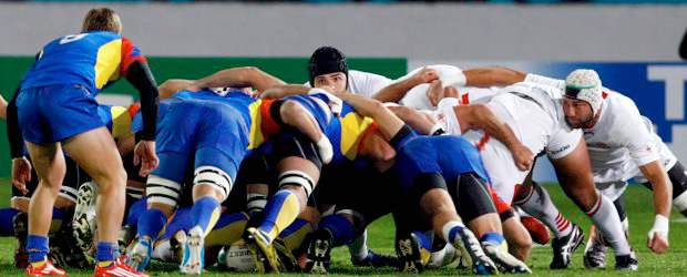 Georgia venció a Rumania y evitó el farolillo rojo del Grupo B | Reuters | Georgia, de uniforme blanco, superó este miércoles a Rumania en el Mundial de rugby que se disputa en Nueva Zelanda.
