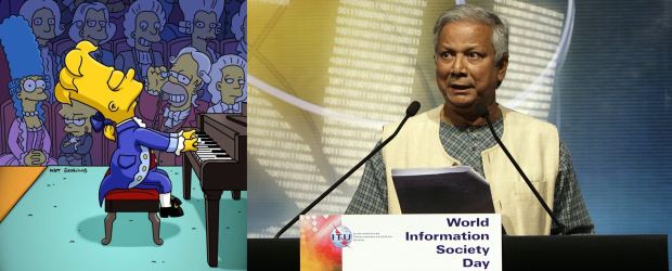 Archivo | Yunus, premio Nobel de la Paz en 2006, ha grabado su voz para el episodio de la satírica serie de dibujos animados que se emitirá el próximo 3 de octubre en E.U.