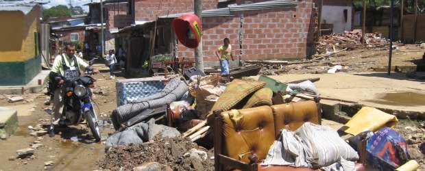 Aguacero afectó 4 sectores | Cortesía, | Según el reporte entregado por las autoridades en la tarde del lunes, fueron 32 las familias que resultaron damnificadas por las lluvias en el barrio El Sinaí.