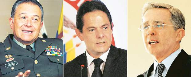 Reaparece fantasma de inseguridad | Archivo | General Óscar Naranjo; Ministro del Interior y Justicia, Germán Vargas Lleras y el expresidente Álvaro Uribe Vélez.