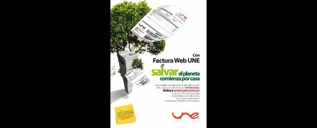 Factura de Une: del papel a la web | Cortesia | El servicio de factura electrónica vía internet está disponible para los clientes que deseen inscribirse en la página www.une.net.co