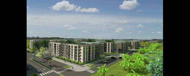 Comfenalco impulsa la vivienda en Urabá | Cortesia | La imagen virtual muestra un aspecto del Parque Residencial Comfenalco, de 850 apartamentos, que la Caja construirá en Apartadó en un período de cuatro años. La inversión prevista es de 47.000 millones de pesos.