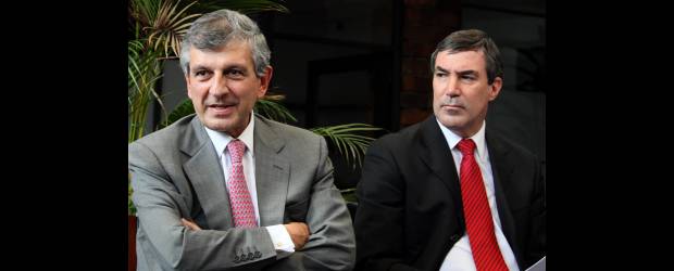 Avanza acuerdo sobre anticipos de obras: CCI | Jaime Pérez | Juan Martín Caicedo Ferrer, presidente Ejecutivo de la Cámara Colombiana de la Infraestructura, junto al director en Antioquia, José Fernando Villegas.