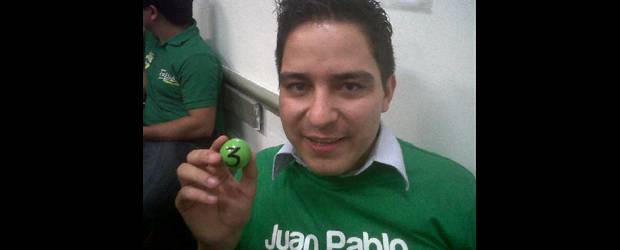 Verdes, listos para el Concejo | Cortesía | Al candidato Juan Pablo Barrientos le tocó el número 3 del tarjetón.