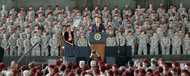 Obama hizo el cierre simbólico de la guerra de Irak en ceremonia con soldados | AP |