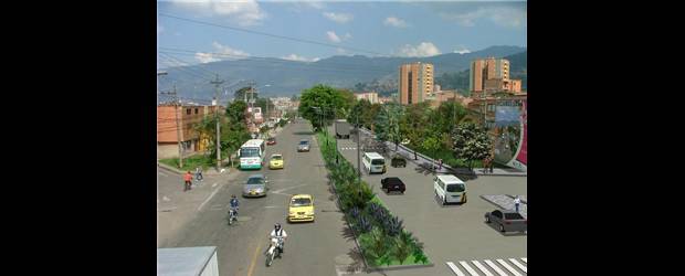 Las Vegas arranca en junio | Cortesía Alcaldía De Sabaneta | La imagen virtual muestra como quedará, una vez finalizada la obra, el proyecto de doble calzada de la avenida Las Vegas.