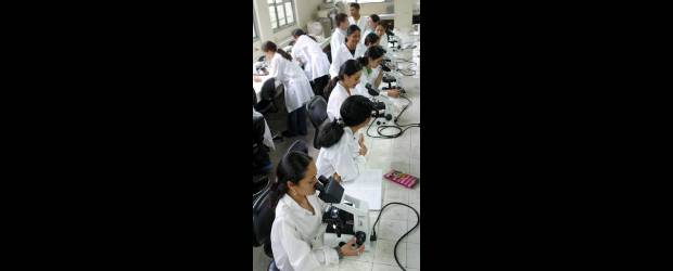 Bacteriología gana terreno | | El microscopio es el mejor amigo de los futuros bacteriólogos.