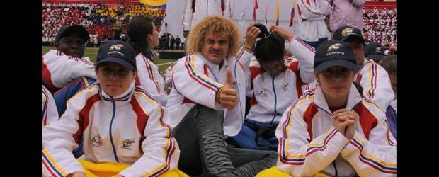 Fútbol de salón sacó la cara en Escolares | Cortesía Coldeportes | El Pibe Valderrama hace parte de la delegación colombiana como imagen.