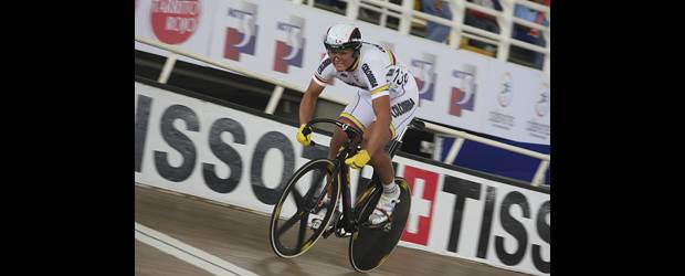 La pista china le brinda nuevos bríos al antioqueño Fabián Puerta | Cortesía | En China se realizó la tercera parada de la Copa Mundo de pista con tres colombianos: Juliana Gaviria, Sérika Gulumá y Fabián Puerta (en la imagen).