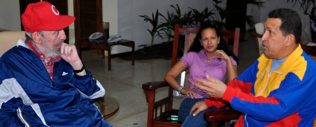 Chávez y Fidel Castro se reunieron este martes en La Habana | AP | Castro y chávez se reunieron este martes en La Habana, en un lugar que no fue informado.