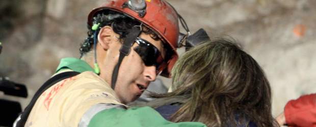 Florencio Ávalos, el primer minero rescatado, llegó a la superficie | AP | Florencio Ávalos fue el primero en ser rescatado de la mina San José.