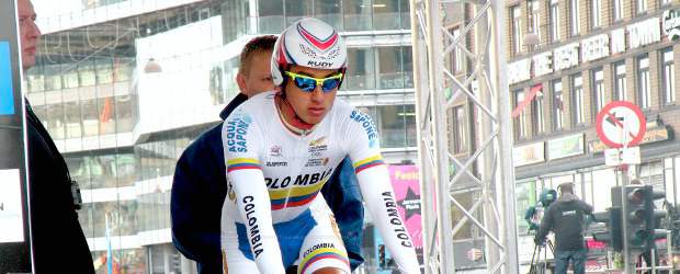 Brayan Ramírez fue el mejor de los colombianos en la CRI sub-23 | Cortesía Fedeciclismo | El bogotano Brayan Ramírez fue el más destacado de los colombianos.