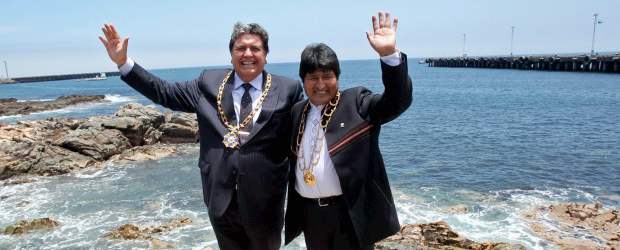 Perú podría construir barcos y un puerto para Bolivia | Archivo | El pasado martes, Evo Morales y su homólogo peruano, Alan García se reunieron en la ciudad de Ilo.