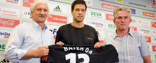 Ballack se declara "feliz de estar de vuelta" en el Leverkusen | Reuters | Ballack subrayó durante su presentación, que la decisión de regresar al Leverkusen se debió a consideraciones ante todo deportivas.