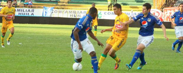 El Huila arrancó a lo grande ante Millonarios | Colprensa | Los opitas mostraron un mejor nivel en el primer tiempo marcando la diferencia y los goles que le dieron la victoria.