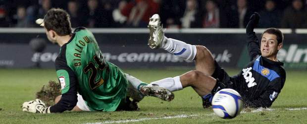 Chicharito puso al Manchester en los octavos de final de la Copa inglesa | Reuters | Javier Hernández marcó el 2-1 en el minuto 75 del partido.