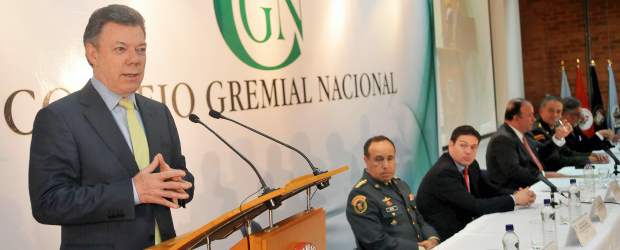 Farc, no nos crean pendejos: Santos | Cortesía | Santos hizo la declaración en el homenaje del Consejo Gremial a las Fuerzas Armadas.