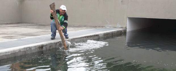 Túnel del Cochise es un eterno dolor de cabeza | Hernan Vanegas | Martín Emilio Cochise Rodríguez mueve las aguas del estanque que se formó en el túnel. El peligro acecha, especialmente a los niños. ¿Piscina o velódromo?