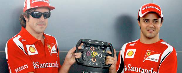 Massa descarta competir hasta los 40 años, pero evita vaticinar año de retiro | Reuters | El español Fernando Alonso y el brasileño Felipe Massa son los actuales pilotos de la escudería Ferrari.