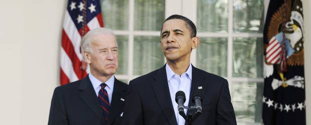 Presidente de E.U., Barack Obama y su vicepresidente Joseph Biden | Reuters | El presidente Obama estuvo acompañado por acompañado por el vicepresidente, Joseph Biden.