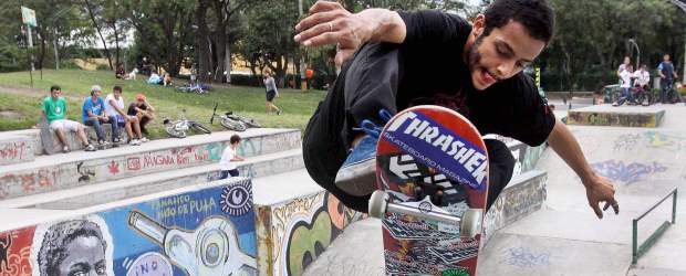 Sebastián "empeliculado" con la tabla | Manuel Saldarriaga | Sebastián González, skater antioqueño, único representante de Colombia en el Redbull Manny Manía Serie Mundial en Nueva York. De 24 años es la primera vez que actuará en un torneo de tal magnitud.