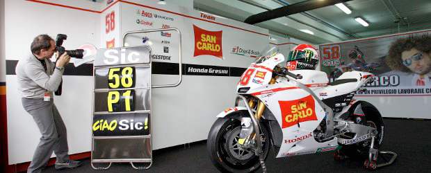 El único denominador común será Marco Simoncelli | Reuters | La moto de Simoncelli ocupa un lugar especial en el Gran Premio de la Comunidad Valenciana.