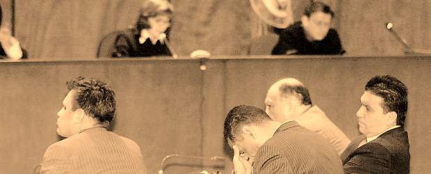 Justicia y Paz: cinco años de logros y deudas | Archivo Colprensa | La única sentencia condenatoria en Justicia y Paz fue dictada el pasado 29 de junio contra Edward Cobos Téllez, alias "Diego Vecino", y Úber Bánquez Martínez, alias "Juancho Dique", por la masacre de San Cayetano (Bolívar). Allí murieron 13 campesinos y se desplazaron más de 600 en Mapuján, Bolívar.