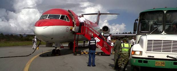 Pasajeros de vuelo Medellín-Bogotá se llevaron un susto | Cortesía Mónica Restrepo | Ninguno de los pasajeros resultó afectado por la emergencia. Solo fue el susto.