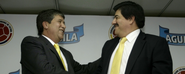 Bolillo y Leonel harán llave en la selección Colombia | Colprensa | Hernán Darío Gómez asumió este martes su cargo como técnico de la Selección Colombia de mayores, junto a él, el presidente de la Federación Colombiana de Fútbol, Luis Bedoya.