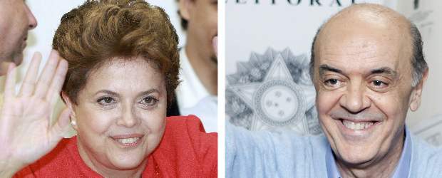 Opositor Serra reduce ventaja frente a oficialista Rousseff | Archivo | Dilma Rousseff y José Serra.