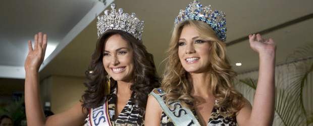 Irene Sofía Esser, la nueva Miss Venezuela al lado de Gabriela Ferrari, virreina. | Reuters | Irene Sofía Esser, la nueva Miss Venezuela al lado de Gabriela Ferrari, virreina.