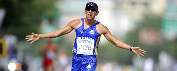 Luis Fernando López conquistó el bronce en el Mundial de atletismo | Reuters | La próxima meta de Luis Fernando López es conquistar una medalla en los Olímpicos de Londres 2012.