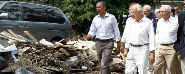 Obama comprobó la fuerza de Irene | Reuters | El presidente de Estados Unidos visitó Paterson, Nueva Jersey, para comprobar los daños causados en esa ciudad por el huracán Irene, que inundó extensas áreas y obligó a evacuar a cientos de personas.