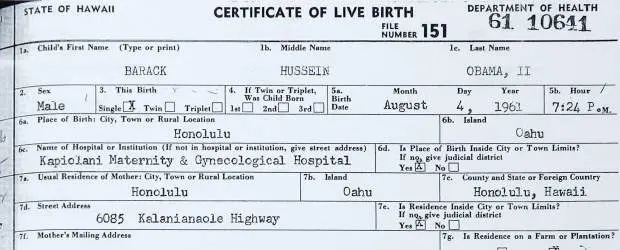 Barack Obama sí nació en Estados Unidos | AP | Certificado de nacimiento del presidente de Estados Unidos, Barack Obama.