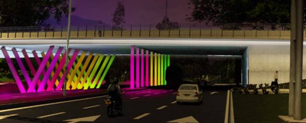 Medellín pone en marcha su proyecto de Ciudad luz | Cortesía EPM | El puente de la 33 será el primero en ser iluminado. Así es la propuesta.