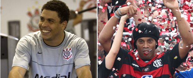 Ronaldo descartó un "duelo personal" con Ronaldinho por protagonismo | AP | Ronaldo no se quiso manifestar al ser indagado sobre si la contratación de Ronaldinho por parte del Flamengo era para compensar la frustración del equipo de carioca de no tenerlo a él en la temporada 2009.