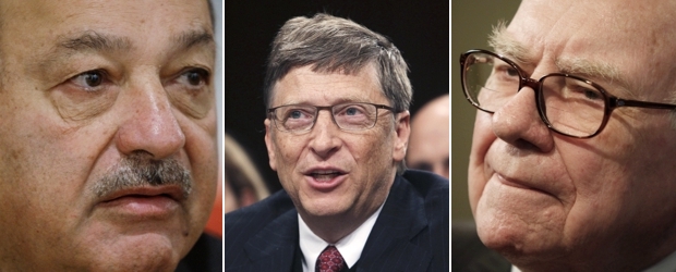 Slim Gates y Buffett son los más ricos del planeta, según la lista Forbes. | Reuters-AP | Slim Gates y Buffett son los más ricos del planeta, según la lista Forbes.