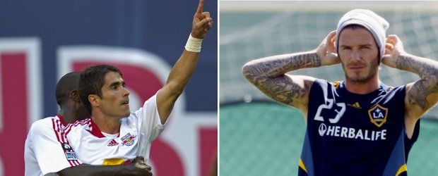 Ángel tendrá un duro reto ante el equipo de Beckham | AP | El colombiano Juan Pablo Ángel y el inglés David Beckham serán protagonistas en el duelo entre los Red Bulls de Nueva York y los Galaxy de Los Ángeles.