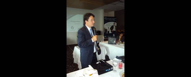 Las pymes crecen con el acceso al crédito | Cortesia | David Bocanument Trujillo, presidente del Fondo de Garantías de Antioquia, en la presentación de los resultados.