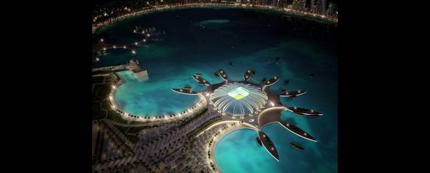 Un Mundial salido de la fantasía | Cortesía | El estadio del Doha Port Stadium estará en la bahía de la capital, rodeado por nueve atracaderos que hacen la forma de tentáculos de un animal. El agua ayudará a su refrigeración y solo se podrá llegar al escenario vía taxis acuáticos.