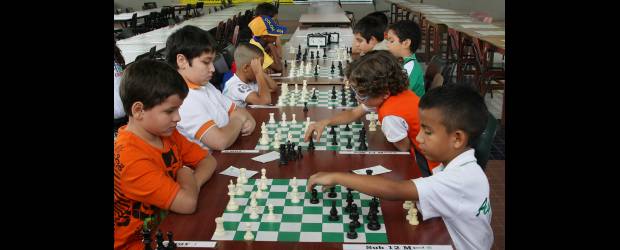 Formar pequeños tableros, un apostolado | Juan Antonio Sánchez | 40 niños, de 280 que comenzaron, hicieron parte de la fase final del Festival de Semilleros departamental que finalizó el pasado domingo en el Parque del Ajedrez. En el recuadro, Cristian Gil.