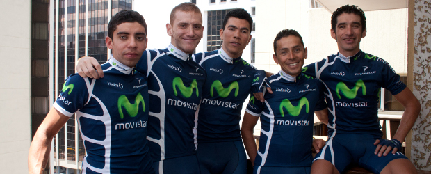 El Movistar irá al Tour de California | Cortesía Luis Barbosa | Algunos de los miembros del equipo Movistar que estará presente en el Tour de California en el mes de mayo.