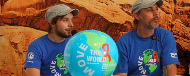 Su ruta marca una "W" | Róbinson Sáenz | A la derecha, Joachim Franz durante su paso por Medellín.